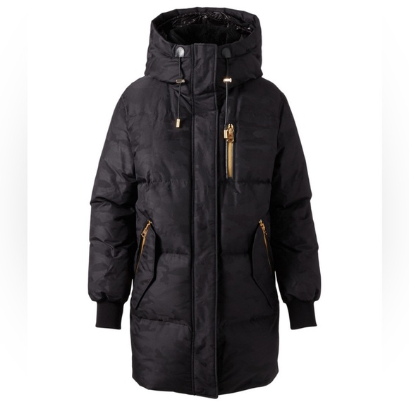 MACKAGE Kandee Down Coat In Monochrome Camo Print - Picture 11 of 15